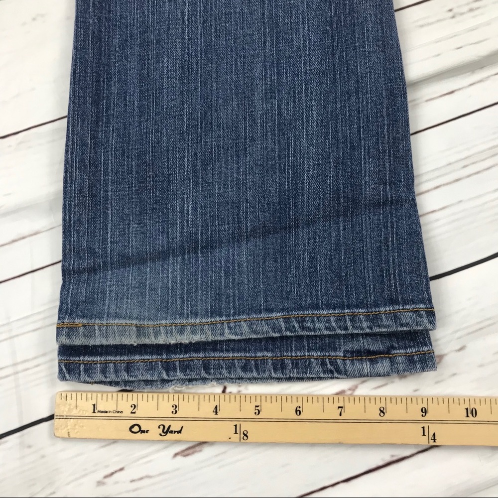 Seven7 Premium Light Wash Boot Cut Mid Rise Jeans Size 30 T - Picture 5 of 7